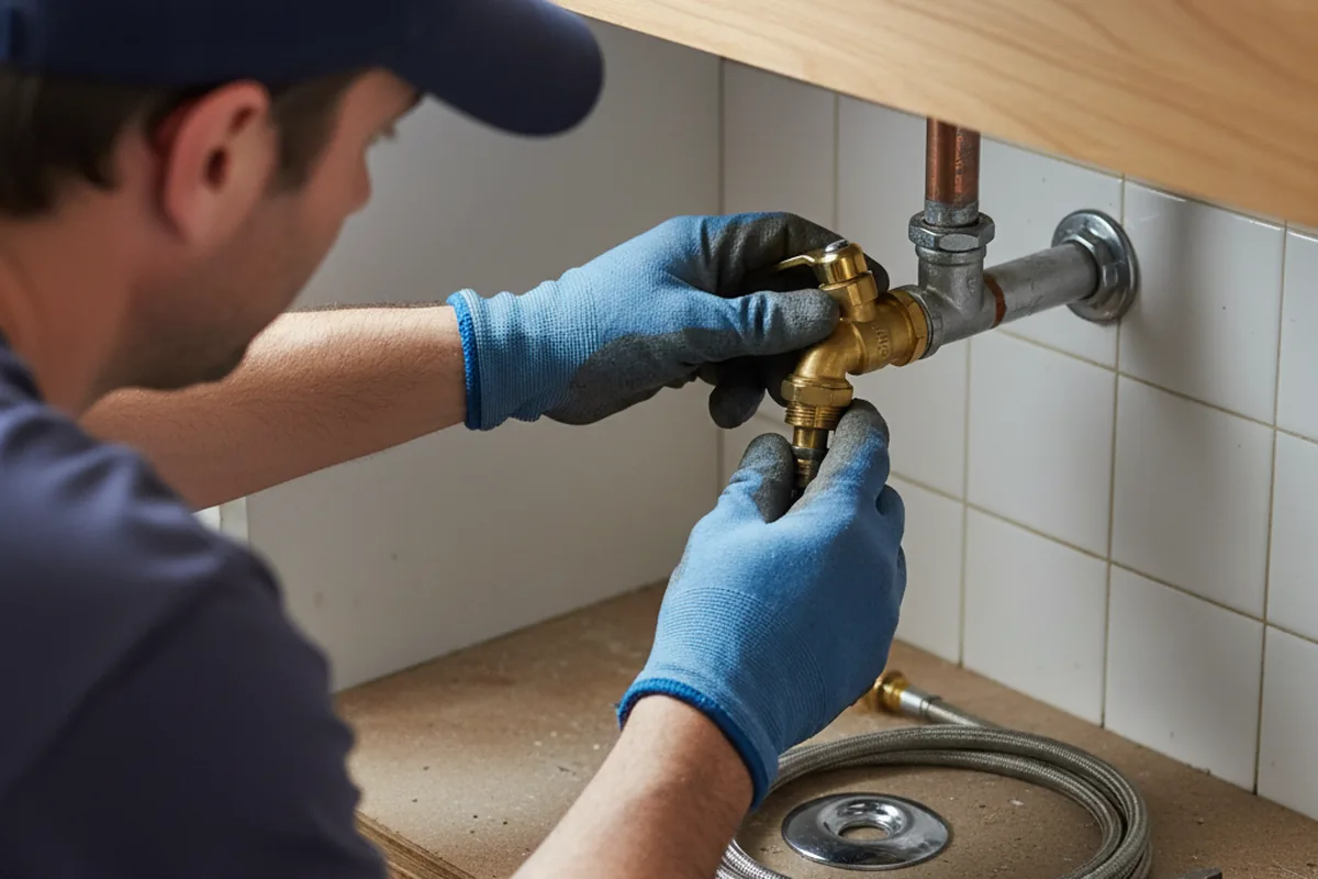 Shutoff valve and fitting work during Emergency Plumbing in Fountain City